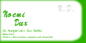 noemi dux business card